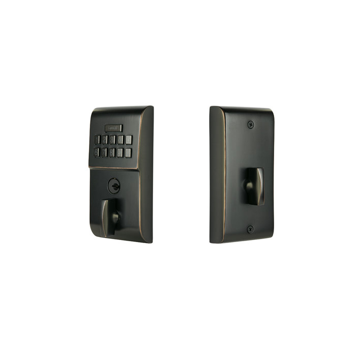 Emtek Modern Electronic Keypad Deadbolt & Reviews Wayfair